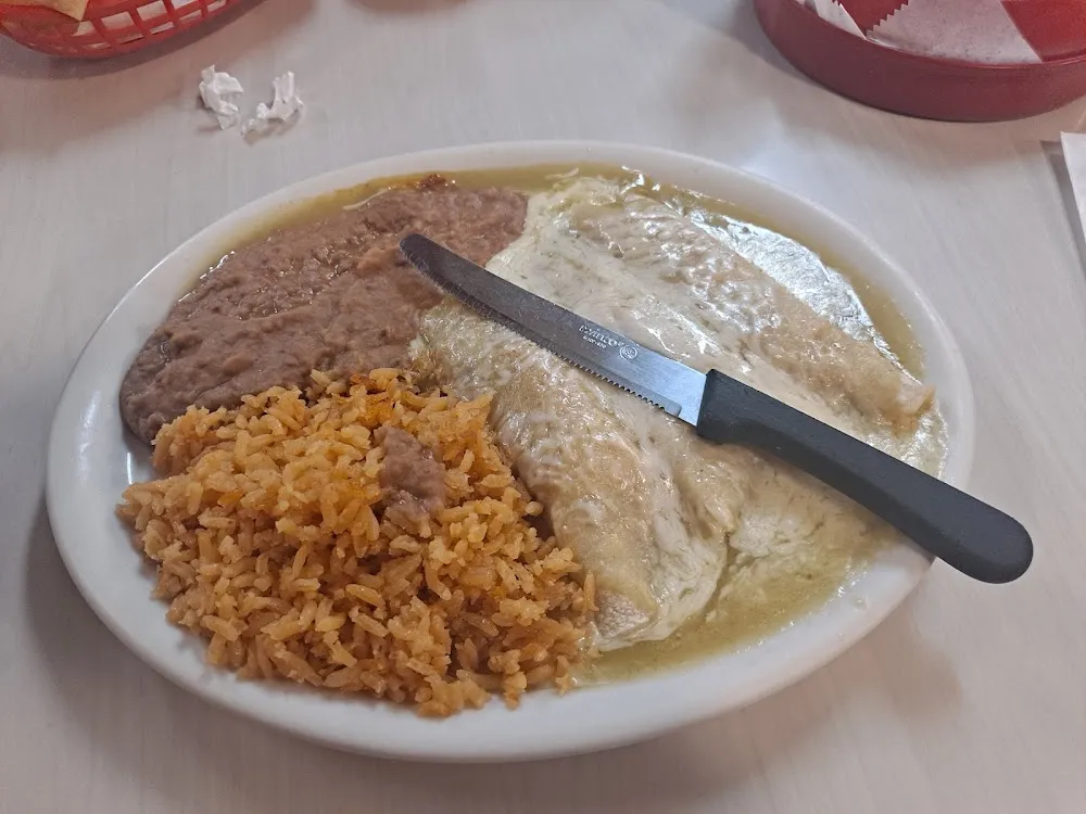 Green Enchilada Plate