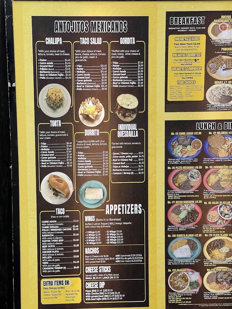 Restaurante Nuevo Jalisco Menu image 3
